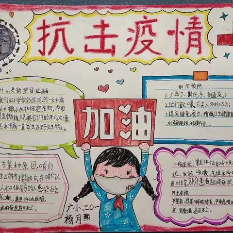 黄石港区中小学师生“加油武汉•抗击疫情”专题书画微展