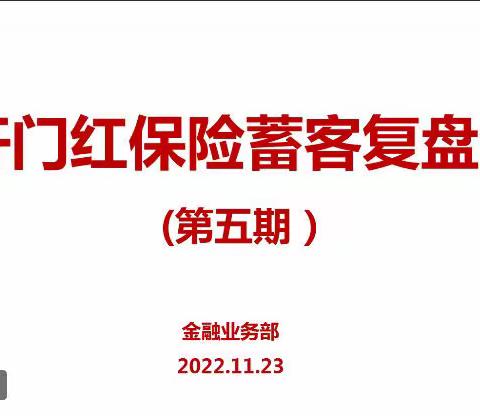 砥砺奋进正当时，全力奋战开门红—包头市分公司召开保险蓄客复盘会（第五期）