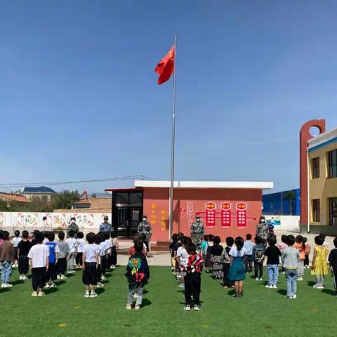 韦州河湾幼儿园喜迎中国共产党成立100周年、家园共育系列活动之“神勇小小兵”幼儿军训活动