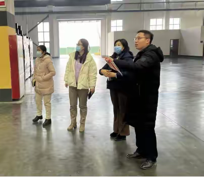 菏泽经济开发区经济发展部工信办公室实地调研企业经济运行情况和督导安全生产