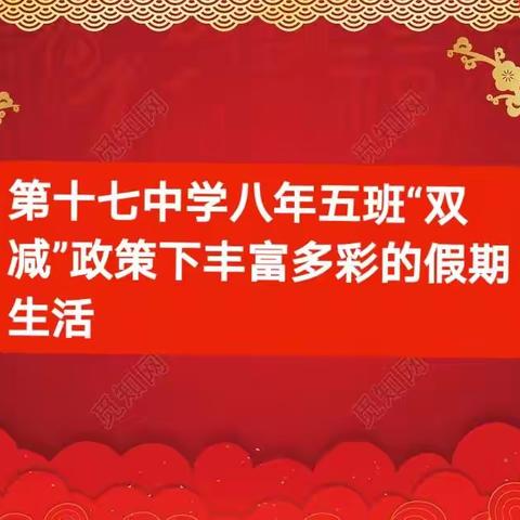 第十七中学八年五班“双减”政策下丰富多彩的假期生活