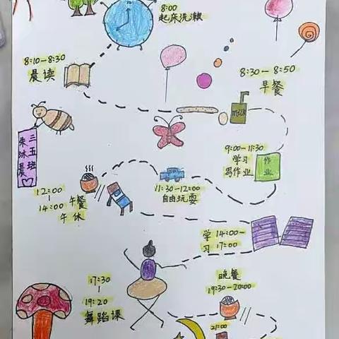 【周末作息时间表】— 樊屯小学三年级数学特色作业