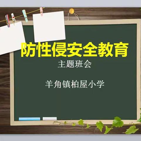 保护我们的身体，勇敢说“不”——茂南区羊角镇柏屋小学开展儿童防性侵安全教育主题课