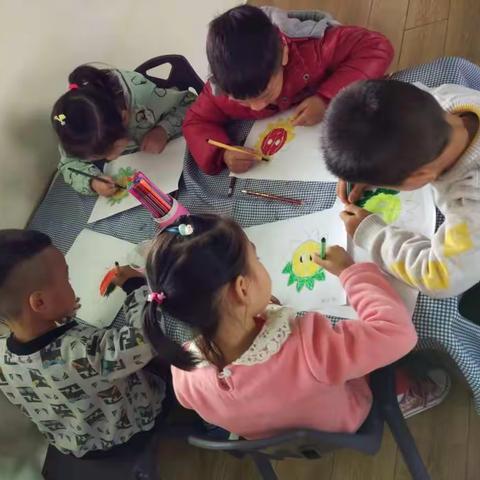 用不同的方法画画