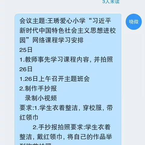 王琇爱心小学《新思想、新征程——做大好时代的有为青年》学习活动纪实