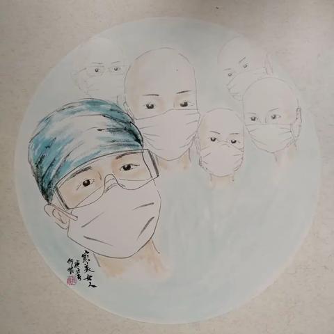 周至美协开展“众志成城抗疫情·慰问最美天使行动”一一美术作品义捐