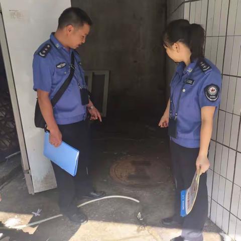 观湖网格员开展有限空间作业安全管理工作专项整治以及零星工程安全监管工作