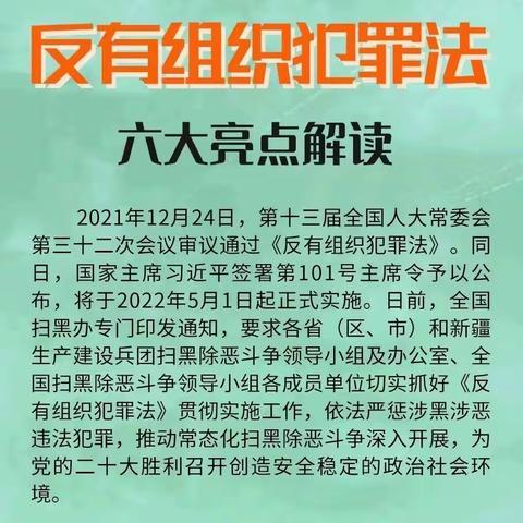 与法治同行，为成长护航——平头幼儿园《反有组织犯罪法》普法宣传