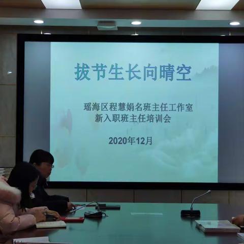 拔节生长向晴空--瑶海区程慧娟名班主任工作室新入职班主任培训