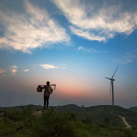 "大悟处处好风光"系列(28) 《双桥西山傍晚》
