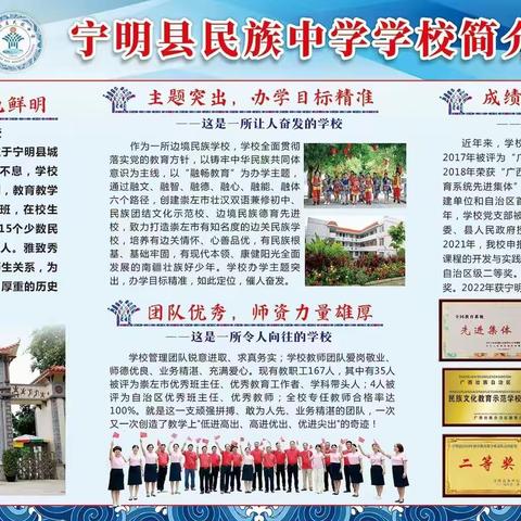 融畅教育 筑梦未来  ——宁明县民族中学20223年秋季学期招生简章