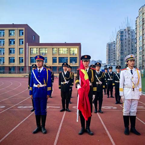 学习雷锋好榜样 争做文明一中人------单县一中东校区升旗仪式（雷锋月系列活动4）