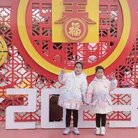 玉兔呈祥，梦想绽放，白马少年迎兔年→206班（骆恬伊）