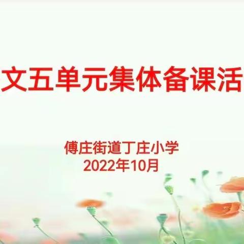 停课不停学，线上教研促成长——傅庄街道丁庄小学语文五单元集备