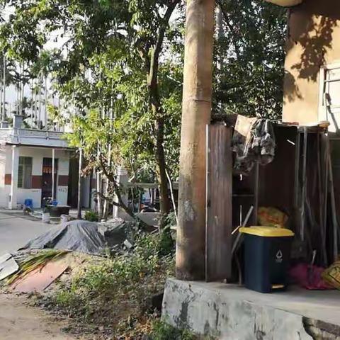 区住建局张源副局长下罗蓬村察看危改户房屋改造情况及贫困户秋收情况