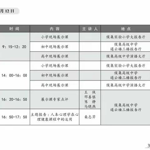 2019全国中小学心理健康教育现场展示课