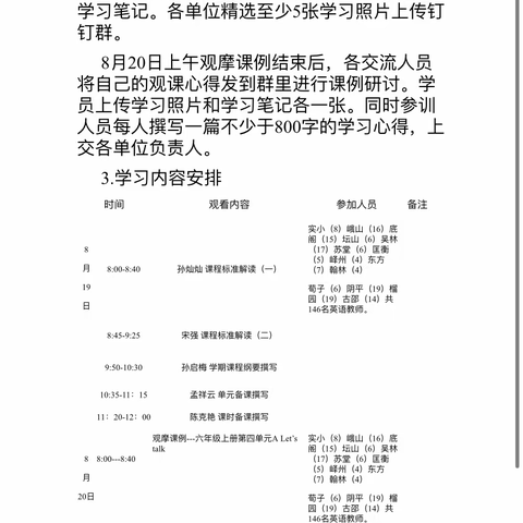 学习不息，进步无涯——记坛山小学英语教师暑假网络学习