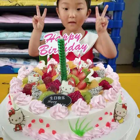 祝飞龙社区幼儿园中二班韩安琪小朋友生日快乐！