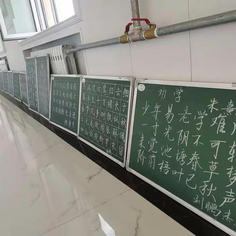 杏树中学教师粉笔字展示