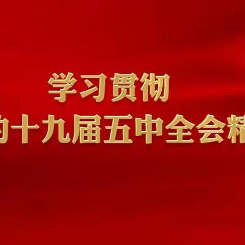 三座楼小学学习贯彻党的十九届五中全会精神