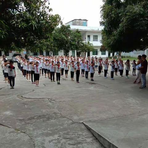 军屯小学禁毒操比赛