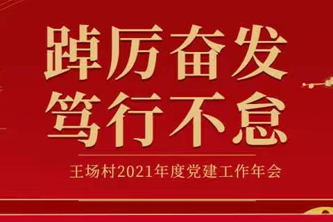 【踔厉奋发  笃行不怠】深泽镇王场村2021年度党建工作年会胜利召开