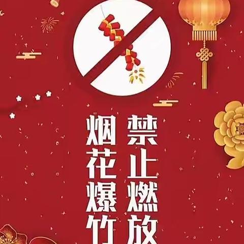 禁止燃放烟花爆竹，从你我做起！