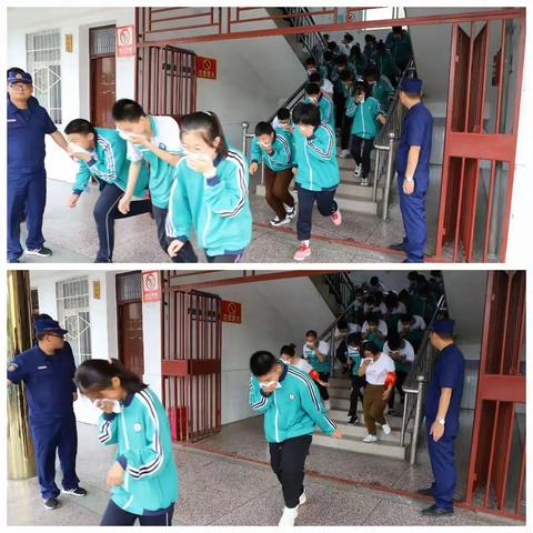 信阳市五中消防演练活动