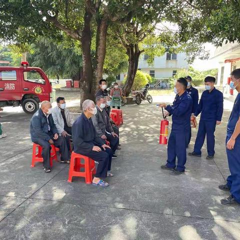 赤坑镇敬老院开展消防安全演练