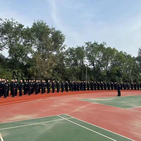 我们警衔培训的第一天
