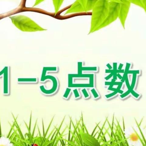 小班科学活动：1—5的点数