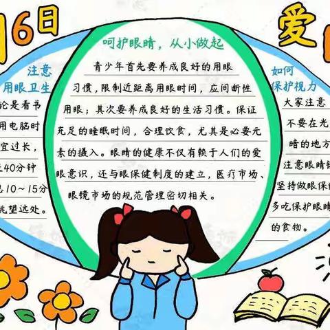 “爱护眼睛，伴你同行”——临漳县第七小学爱眼日活动