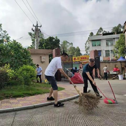 程溪中学党支部开展抗灾自救主题党日活动