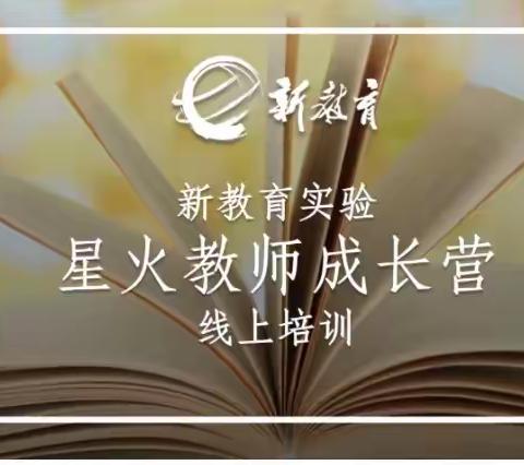 [朱芦中心小学—陈映皓]新教育星火教师成长营培训心得体会