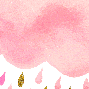 多彩的下雨天，快乐的雨中漫步