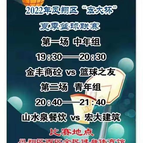 凤翔区2022年“宏大杯”夏季篮球联赛视频一