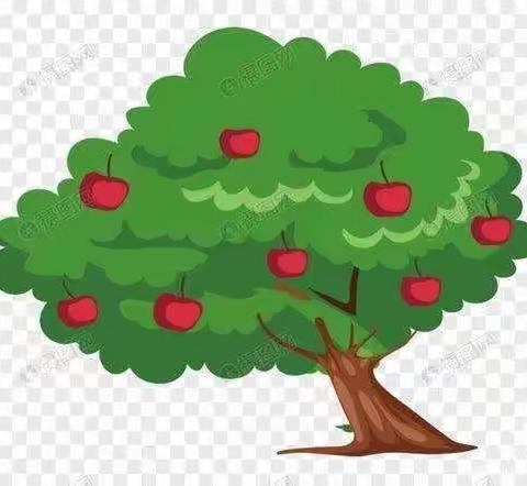 芒果班手指拓印画《美丽的苹果🍎树🌲》