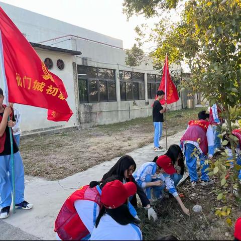 仙门城中学志愿者服务队学雷锋活动