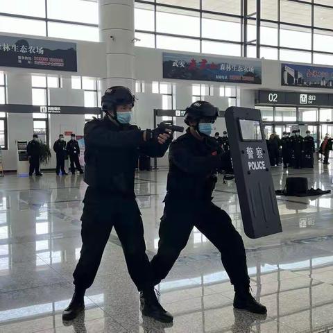 邯郸机场2021年反恐防暴综合演练