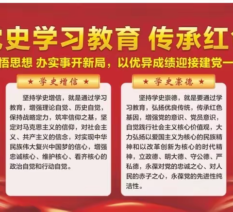童心向党热爱党，党史伴我齐成长