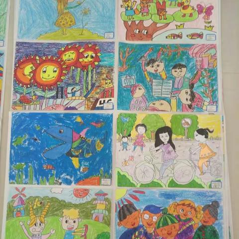 横山区第五小学儿童画社团作品剪影