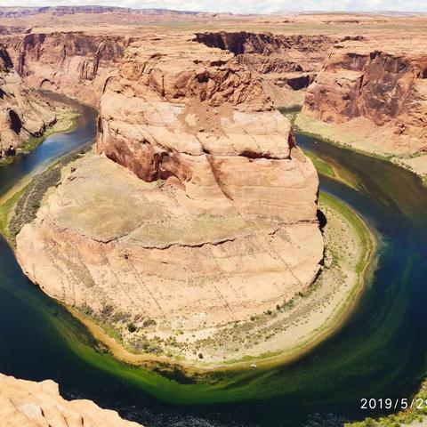 美国、加拿大、墨西哥十六天游（四），第十天游玩马蹄湾、羚羊峡谷。