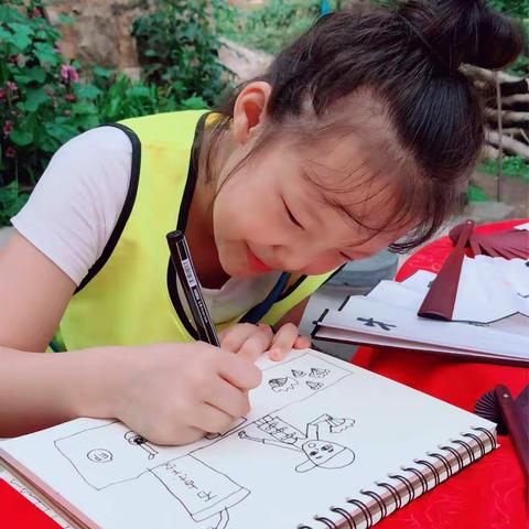 童眼美术——杜奕璇宝贝走进河南郭亮村写生