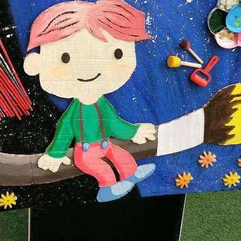 湖北省武汉市黄陂区光荣村幼儿园迎新年画展