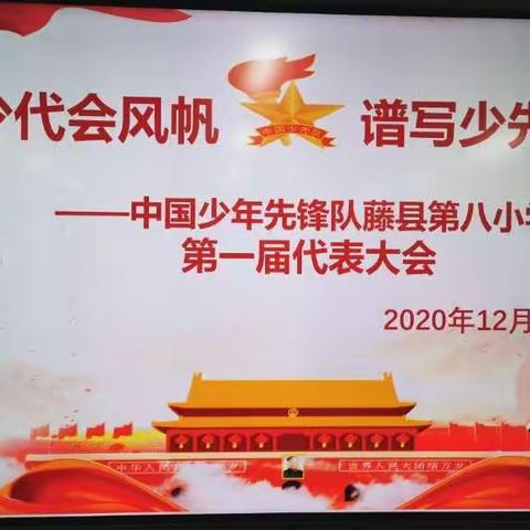 扬起少代会风帆   谱写少先队新篇——中国少年先锋队藤县第八小学第一届代表大会