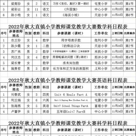 初心向党旗，用八桂教学通增效双减—大直镇小学2022年秋季学期教师课堂大赛