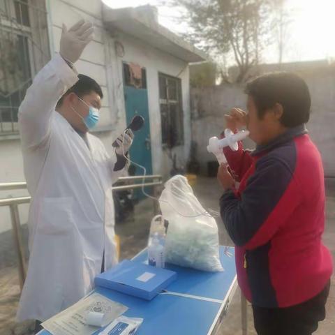 十里亭镇卫生院慢阻肺筛查。