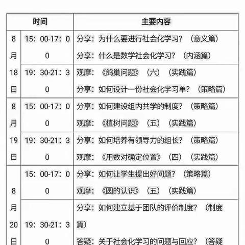 社会化学习感悟—思源学校18组