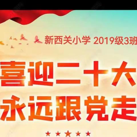 “双减”在路上，阳光下成长 喜迎二十大，欢乐过暑假――新西关小学2019级3班共同成长