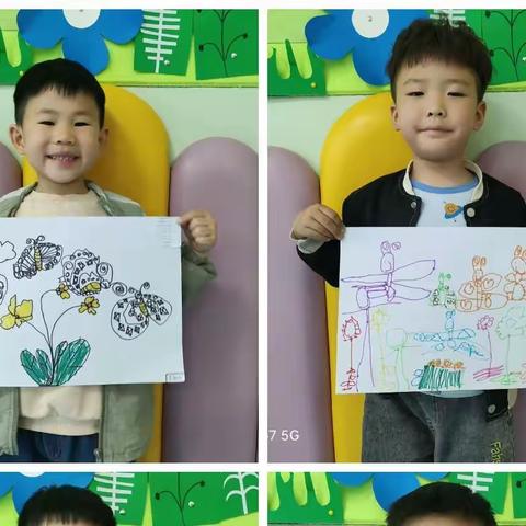 【小小蝴蝶小小花】中一班诗歌写绘